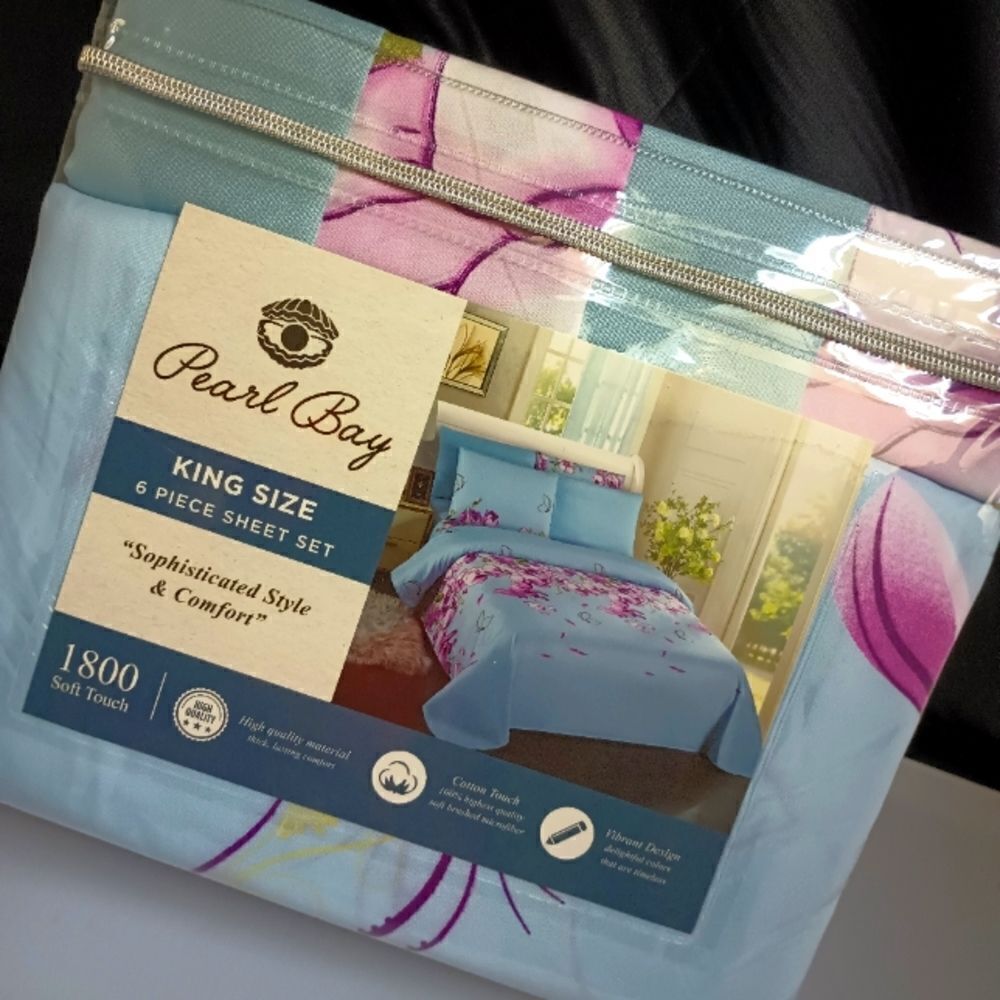 💯🔥PEARL BAY by STEVE MADDEN 6 PIECE SHEET SET KING SIZE MSRP $149.99 🔥🔥NEW